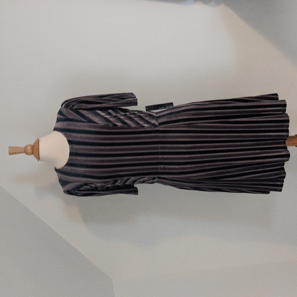 Stripped Velvet Dress